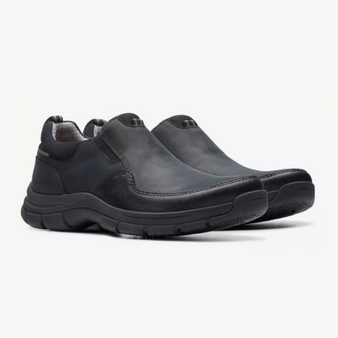 Clarks Men’s Walpath Step Black Leather