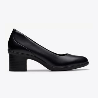 Clarks Shaya Poppy Black Leather