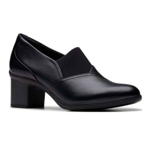 Clarks Shaya Tess Black Leather