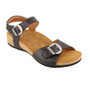 These sandals provide a lightweight comfort  and custom fit for your feet.
Available in Black and Hazelnut
