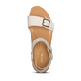 Aetrex Lexa Quarter Strap Wedge Ivory