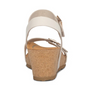 Aetrex Lexa Quarter Strap Wedge Ivory