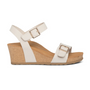 Aetrex Lexa Quarter Strap Wedge Ivory