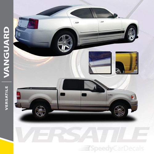 VANGUARD : Universal Fade Style Vinyl Rocker Panel Stripes