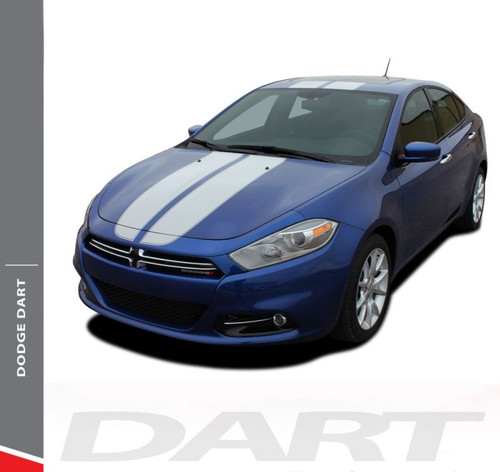 Dodge Dart SPRINT RALLY Hood Roof Trunk Lid Racing Stripes Vinyl Graphic Decals for 2013 2014 2015 2016