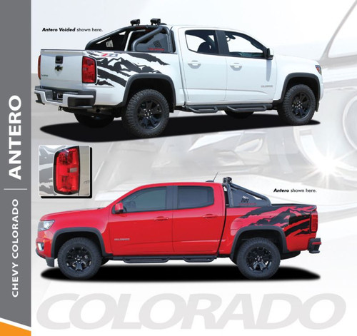 Chevy Colorado ANTERO Rear Truck Bed Accent Vinyl Graphic Decal Stripe Kit 2015 2016 2017 2018 2019