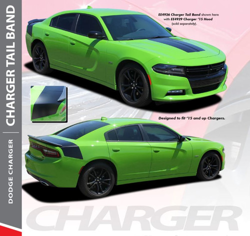 Dodge Charger TAILBAND Daytona R/T SRT 392 Hemi Hellcat Style SE Decklid Trunk Stripe Vinyl Graphics Decals 2015 2016 2017 2018 2019