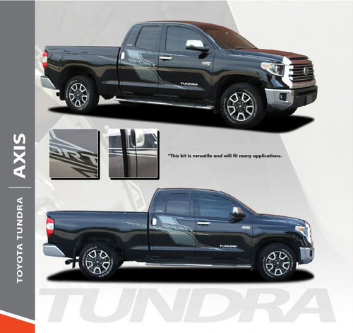 Toyota Tundra AXIS Side Door Decals Body Vinyl Graphics Stripe Kit for 2014 2015 2016 2017 2018 2019 2020 2021