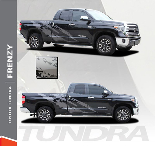 Toyota Tundra FRENZY Side Body Vinyl Graphics Splash Design Decal Stripes Kit for 2014 2015 2016 2017 2018 2019 2020 2021