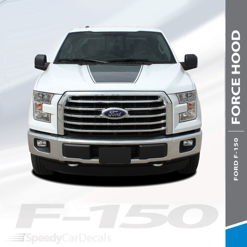 FORCE HOOD SOLID : 2015-2018 Ford F-150 Hood "Appearance Package Style" Vinyl Graphic Solid Color Decal Kit