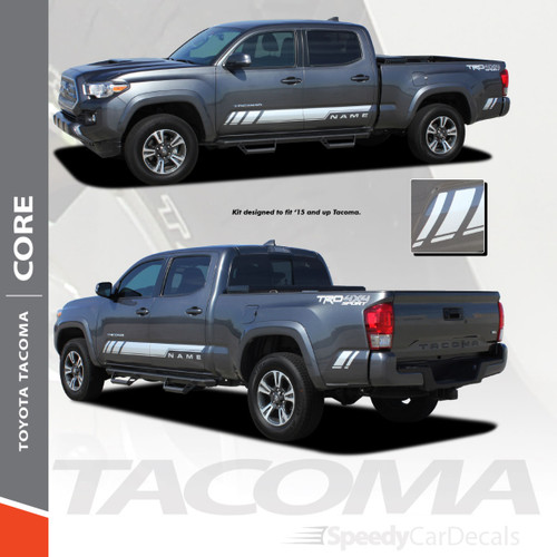 CORE | Toyota Tacoma Side Graphic Stripe Decal 3M 2015-2021 Wet & Dry Install