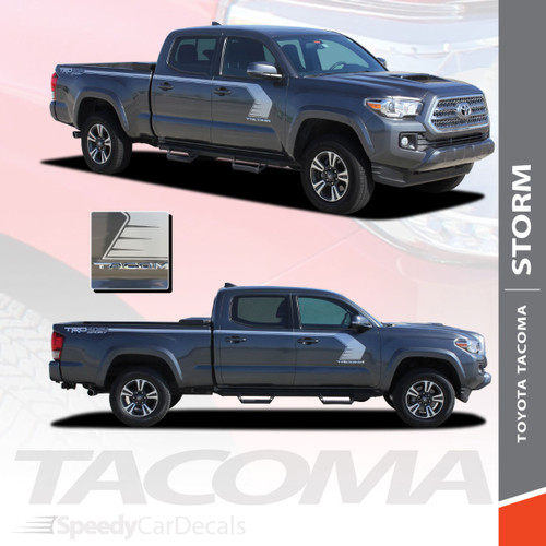 STORM | Toyota Tacoma Side Stripe Graphics Kit 3M 2015-2021 Wet and Dry Install