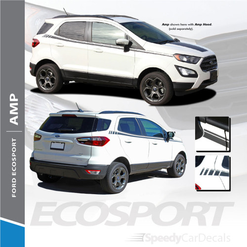 Ford EcoSport Side Door Stripes Vinyl Graphics AMP SIDES 3M 2013-2020 Premium Auto Striping