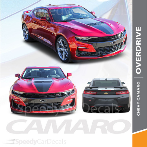 Chevy Camaro SS Stripes OVERDRIVE 19 Rally Decals Vinyl Graphics 2019 Wet and Dry Install