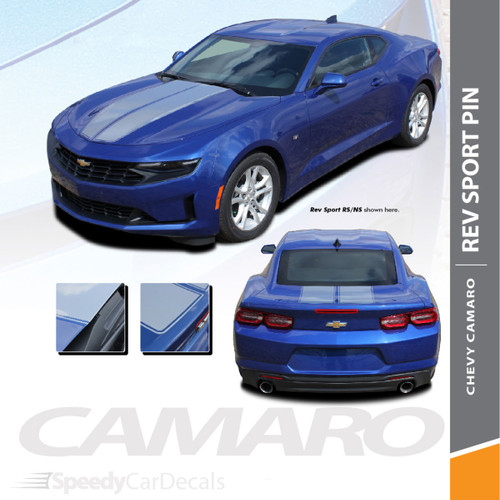 2020 2019 Chevy Camaro Duel Rally Stripes REV SPORT PIN Premium and Supreme Vinyl (SCD-6233)