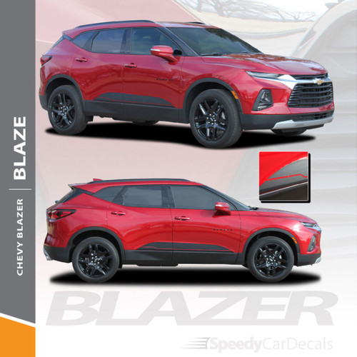 Chevy Blazer Body Decals BLAZE Vinyl Graphic Stripes 2019 2020 2021 Premium Auto Striping Vinyl