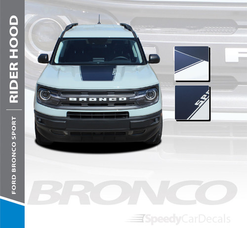 2021 Ford Bronco Hood Stripes RIDER HOOD 3M Premium Auto Striping