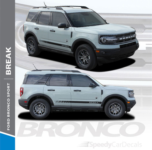 2021 Ford Bronco Side Stripes BREAK 3M Premium Auto Striping