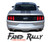 Ford Mustang FADED RALLY Digital Fade Racing Stripes Hood Roof Spoiler Striping Vinyl Graphics Kit fits 2015 2016 2017 Models