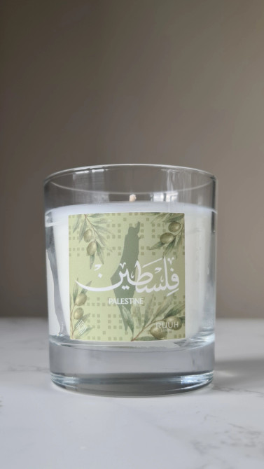 Oud Rose Scented Candle for Palestine