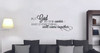 Wall Decals Verse Put God in the Center Religious Vinyl Sticker Quote