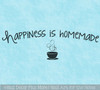 Happiness is Homemade Vinyl Wall Decals Motivational Quotes Kitchen