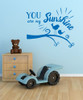 You are My Sunshine Quote Birds and Branch Nursery Wall Art Decal Stickers