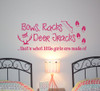 Bows Racks Deer Tracks.. Girls Are Made Of Hunting Quotes Vinyl Wall  Decals Stickers