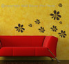 Flower Wall Stickers Vinyl Decal for Girls Room Decor ChocBrown