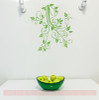 Floral1 Flower Leaf & Vine Wall Art Decals Stickers 15x16-Lime Green