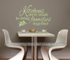 Kitchens Were Made to Bring Families Together Wall Decal Stickers Quotes-Celadon
