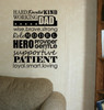 Dad Collage Subway Art Wall Decal Stickers Wall Letters Quotes & Phrases