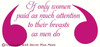 If Only Women.. Vinyl Wall Decal Quote for Cancer Awareness Hot Pink