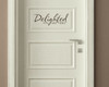 Delighted To Be Here Vinyl Wall Decal Sticker Quote for the Front Door