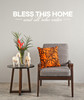 Bless All Who Enter Vinyl Family Wall Decal for Entryway Decor White