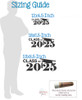 Class of 2025 Vinyl Sticker Decal with Graduation Cap- Sizing
