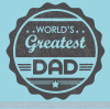 Worlds Greatest Dad Glossy Car Truck Window Decal Sticker