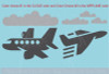 Airplanes and Clouds Boys Wall Art Vinyl Decals