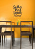 Kitchen Quotes Gather Eat Laugh Bond Dining Room Kitchen Wall Decals-Black