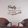 Family Quotes Wall Letters We May Not Have It All But Together We Have It All-Chocolate Brown