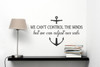 We Can Adjust Our Sails Nautical Inspirational Wall Decals Stickers Quotes-Black