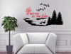 Life is Better at the Lake Wall Decals Summer Quotes Camper Decor Black & Cherry Red
