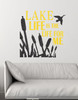 Lake Life is the Life for Me Camping Wall Decals Sticker with Silhouette Graphics