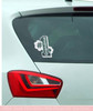#1 Grandma Car Window Decal Glossy Vinyl Stickers