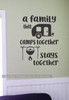 A Family That Camps Together Stays Together Camper Summer Wall Quotes Decals for RV Decor-Black