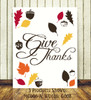 Give Thanks with Acorns and Leaves Wall Decals for Thanksgiving Day Decor