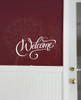 Welcome Modern Wall Words for Entryway Door Vinyl Decal Stickers