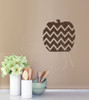 Chevron Pumpkin Wall Decals for Fall Decor Autumn Holiday Wall Stickers-Chocolate Brown