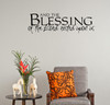 Blessing, Lord, Religious, Vinyl, Wall Decal, Kitchen, Living, Dining, Room, Home Decor