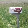 Sample of Custom Mailbox - Set of 2 Mailbox Vinyl Decal Stickers Name Address Letters with Combine
